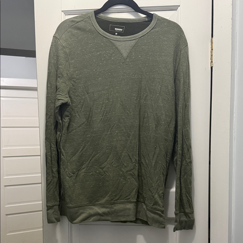 Sonoma Olive Green Crewneck Top
